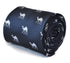 navy tie with camel design